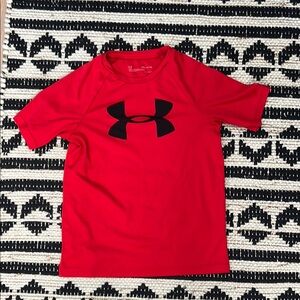 Under Armour Kids Red and Black Tee